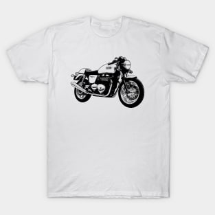 Thruxton 900 Cafe Racer Sketch Art T-Shirt